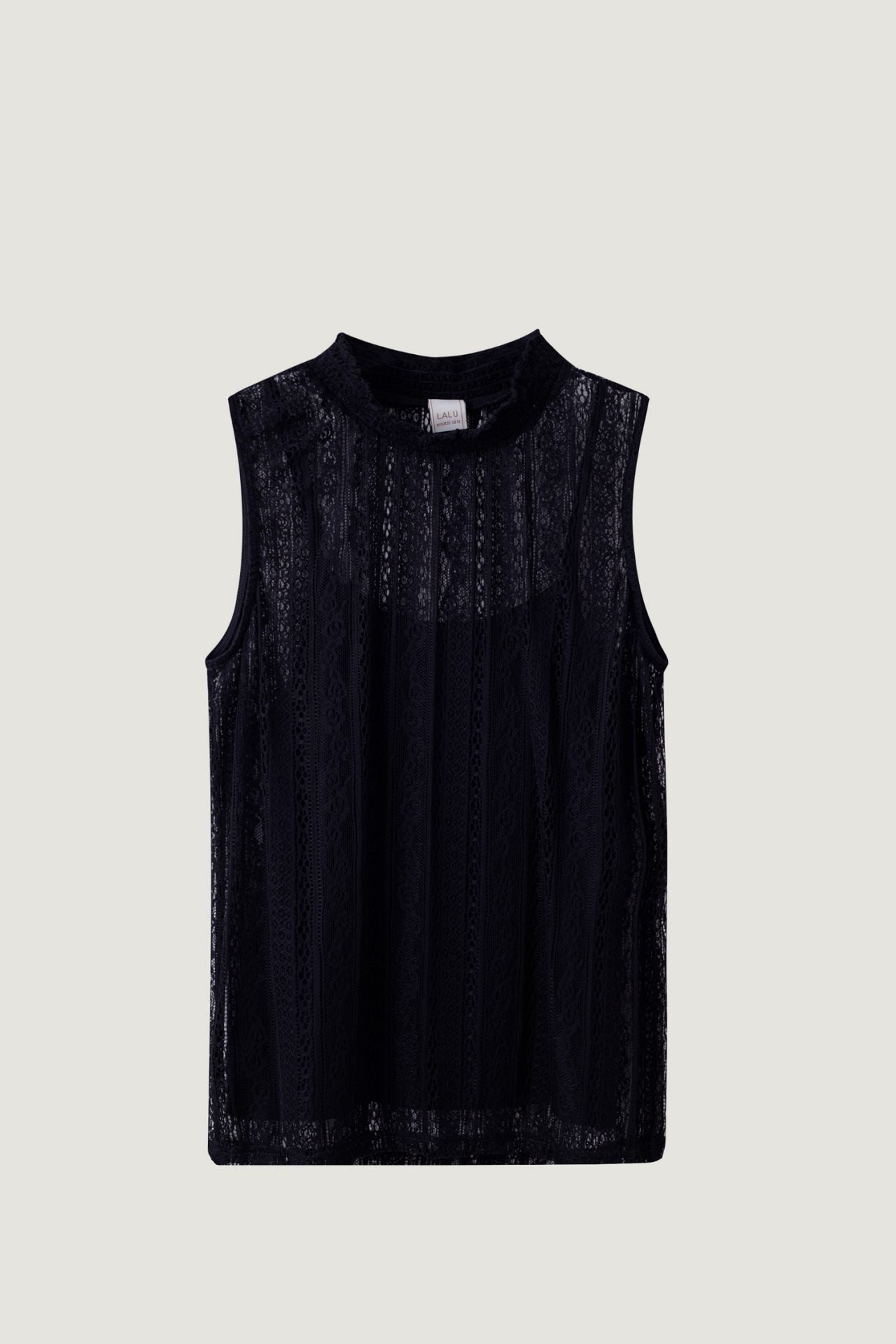 Smocked Collar Lace Top