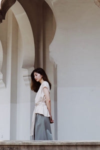 Magyar Peplum Blouse Top