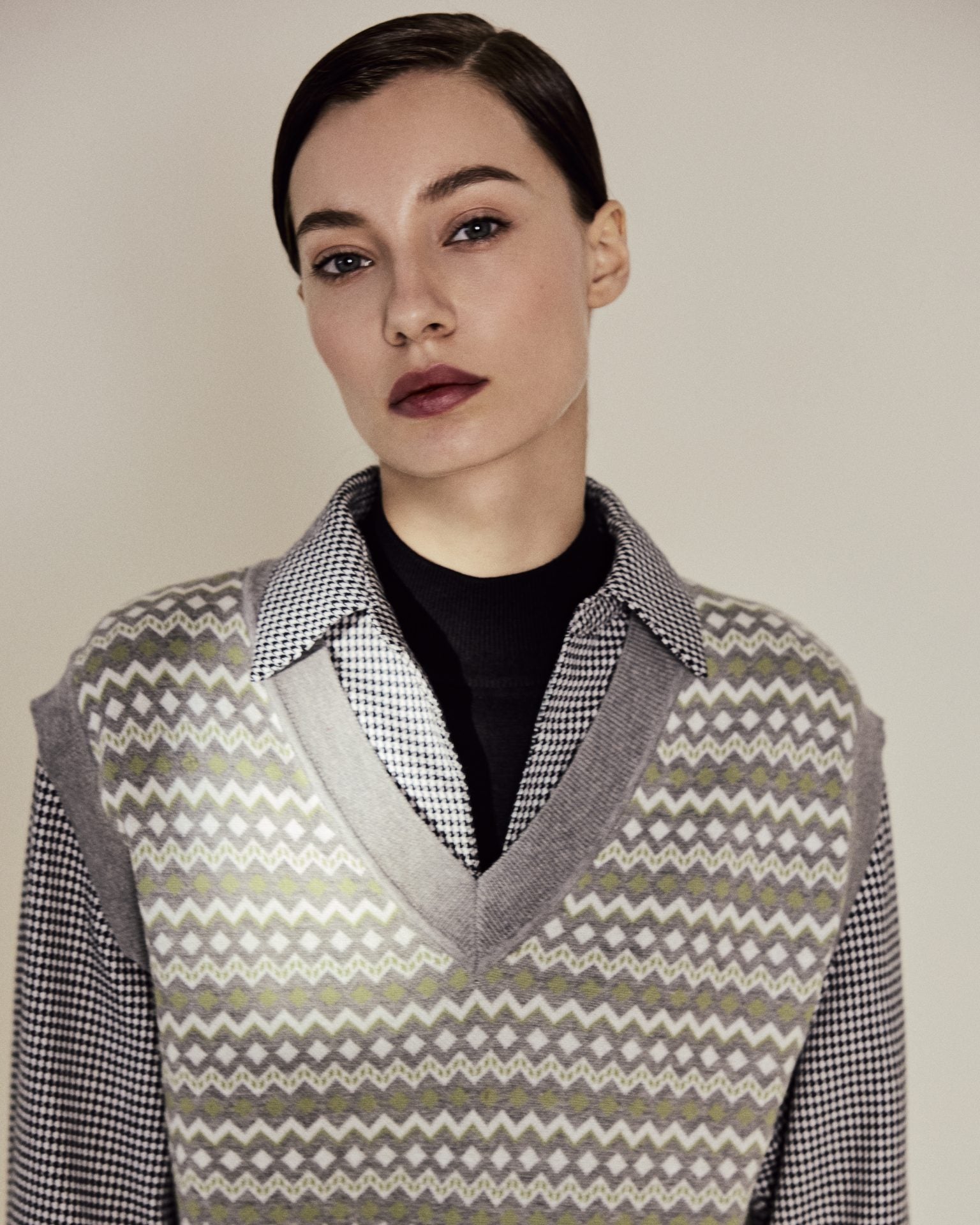 Pattern Knit Vest Top