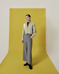 Straight-Cut Pattern Pants