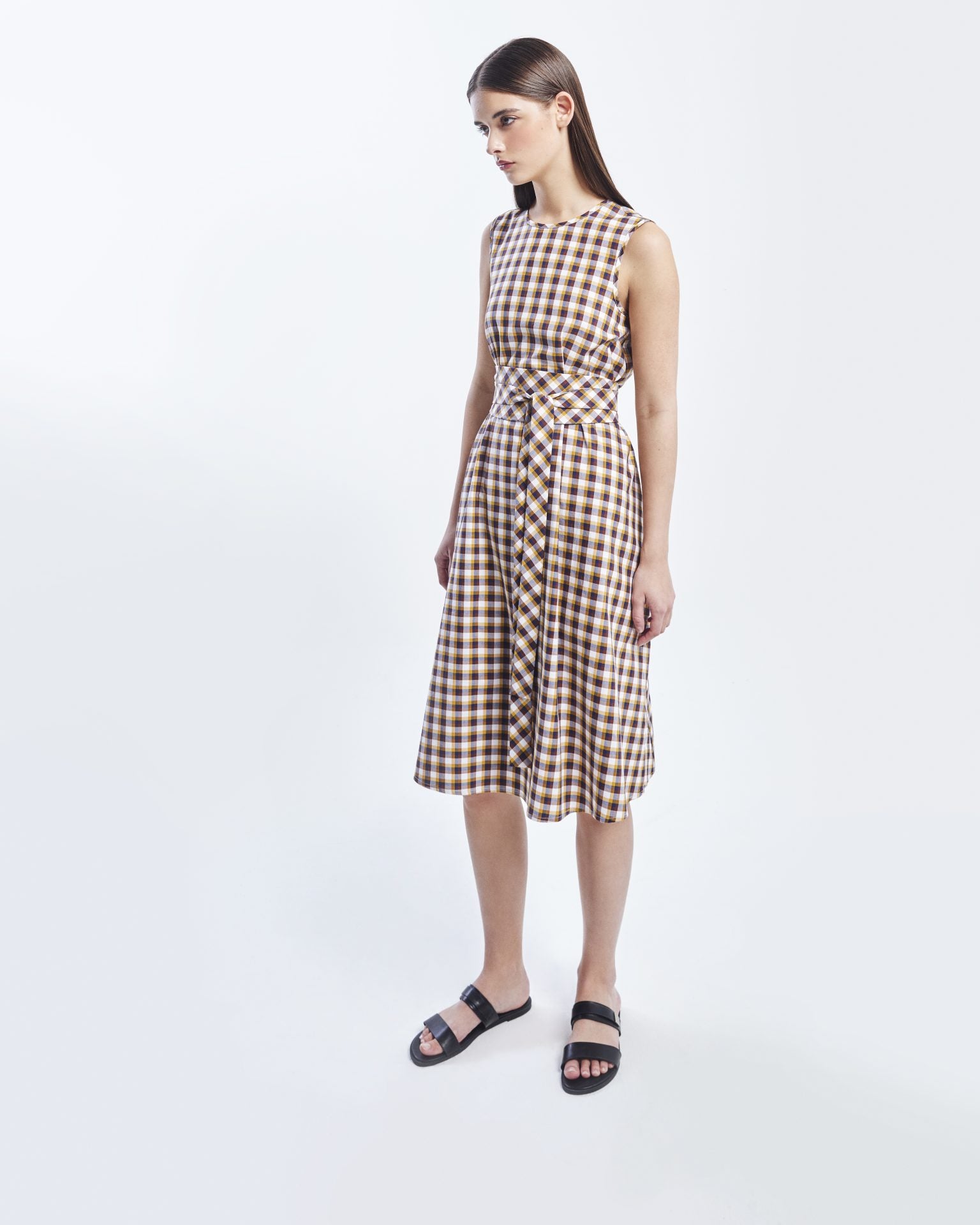 Checkered Utilitarian Dress
