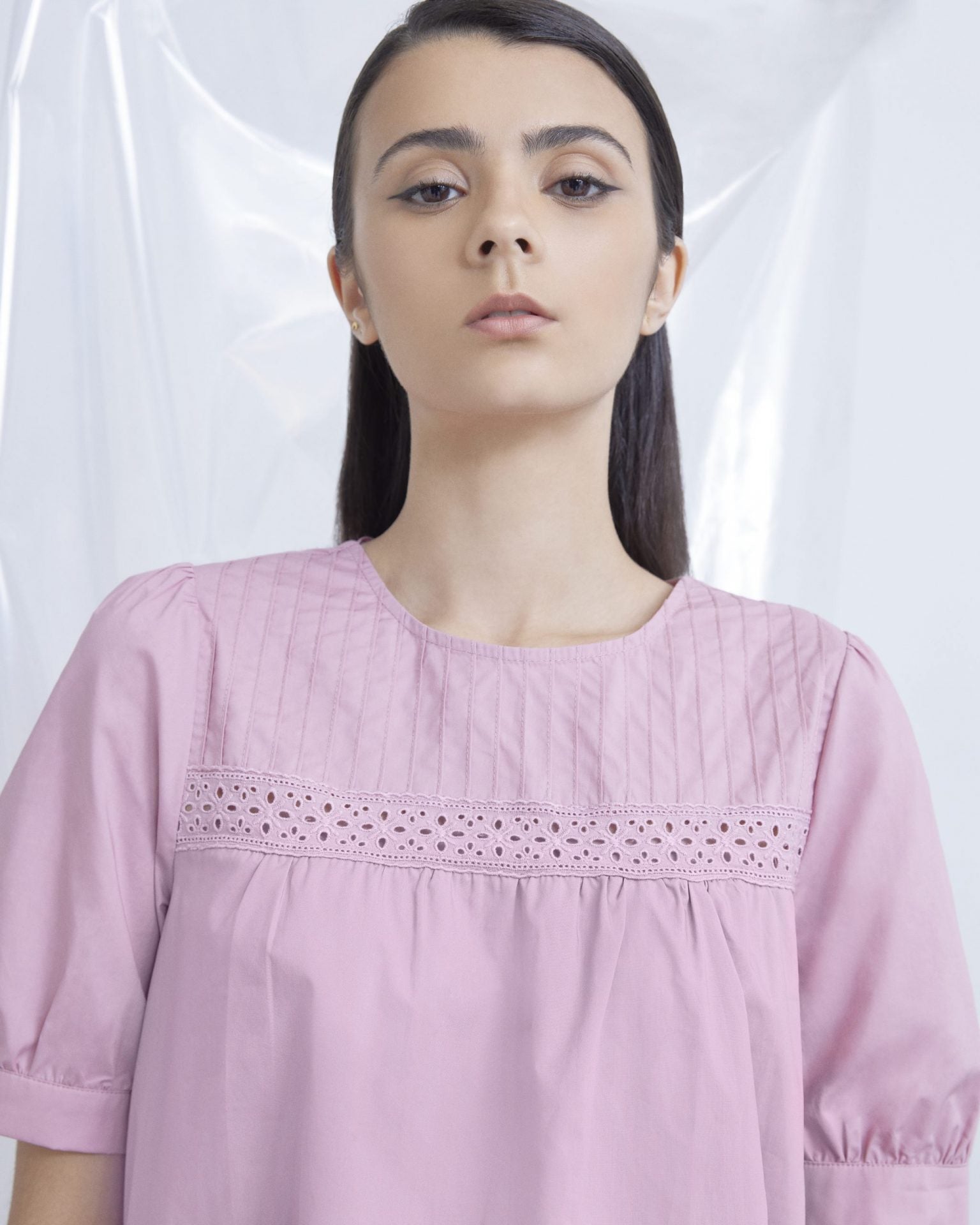 Pintuck Yoke Blouse