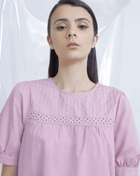 Pintuck Yoke Blouse