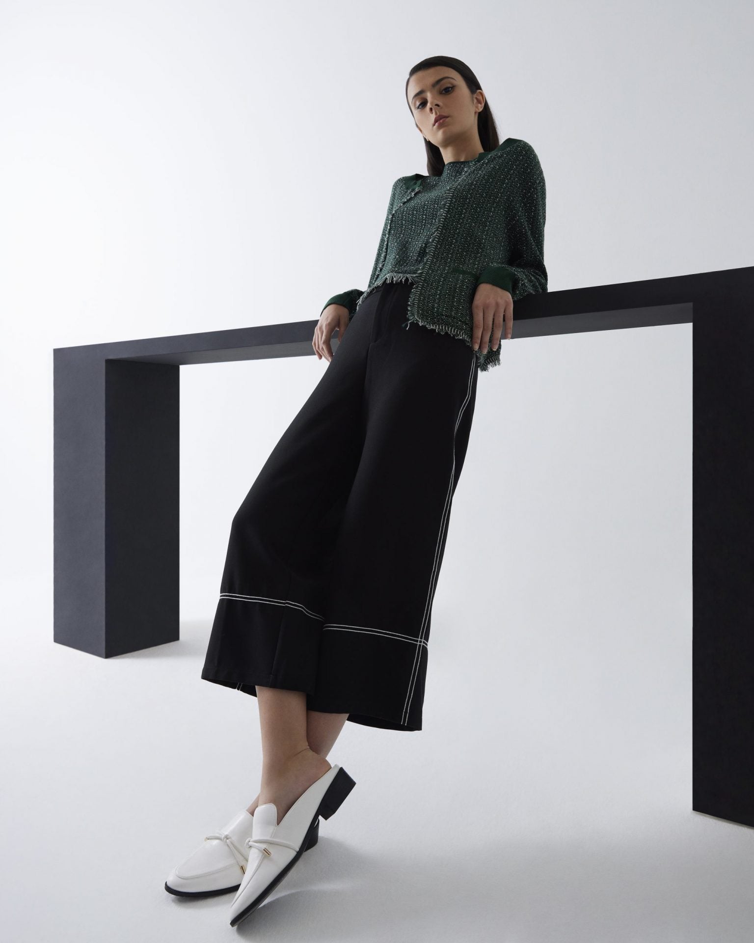 Contrast Lines Culottes