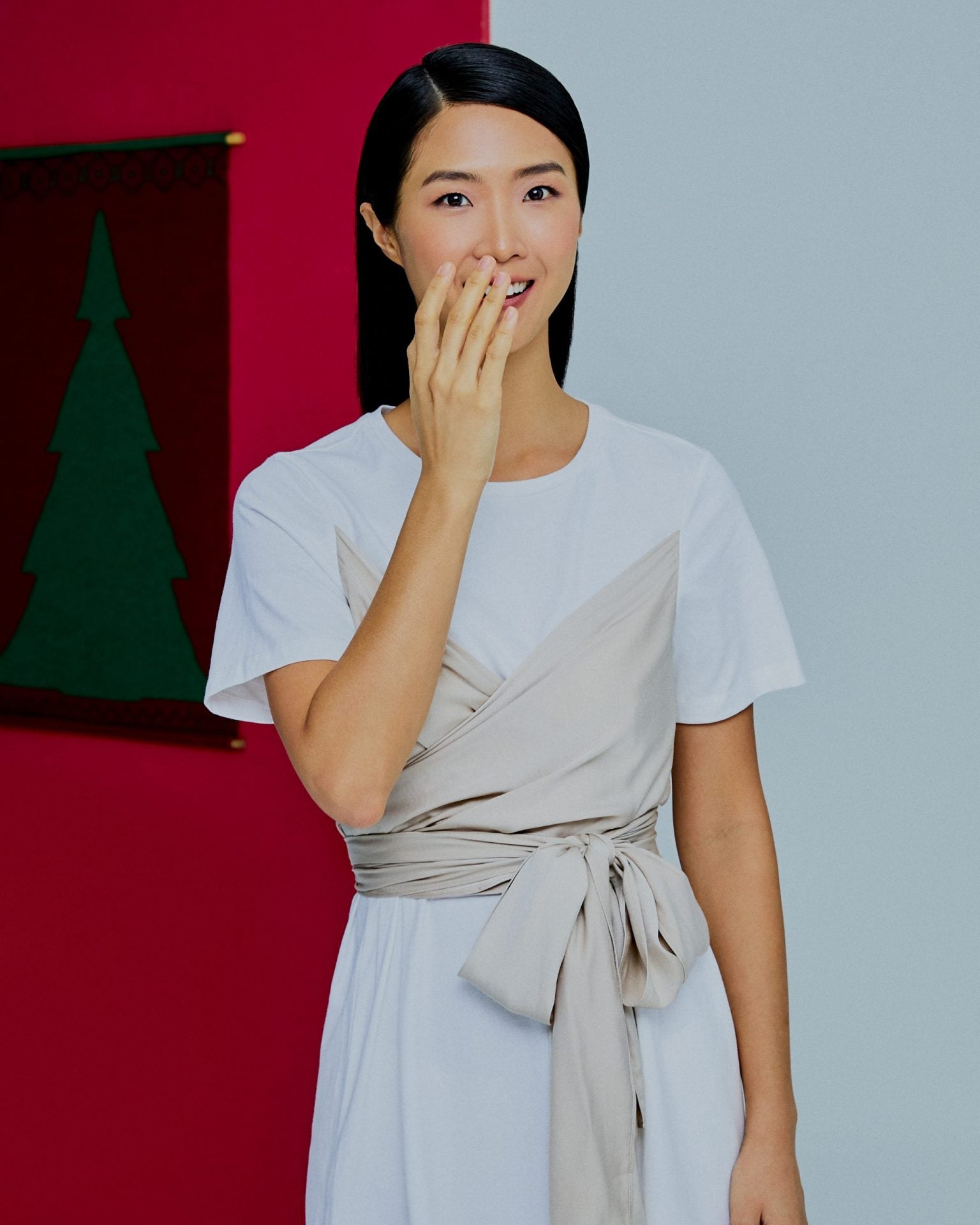 Self-Tie Wrap Dress