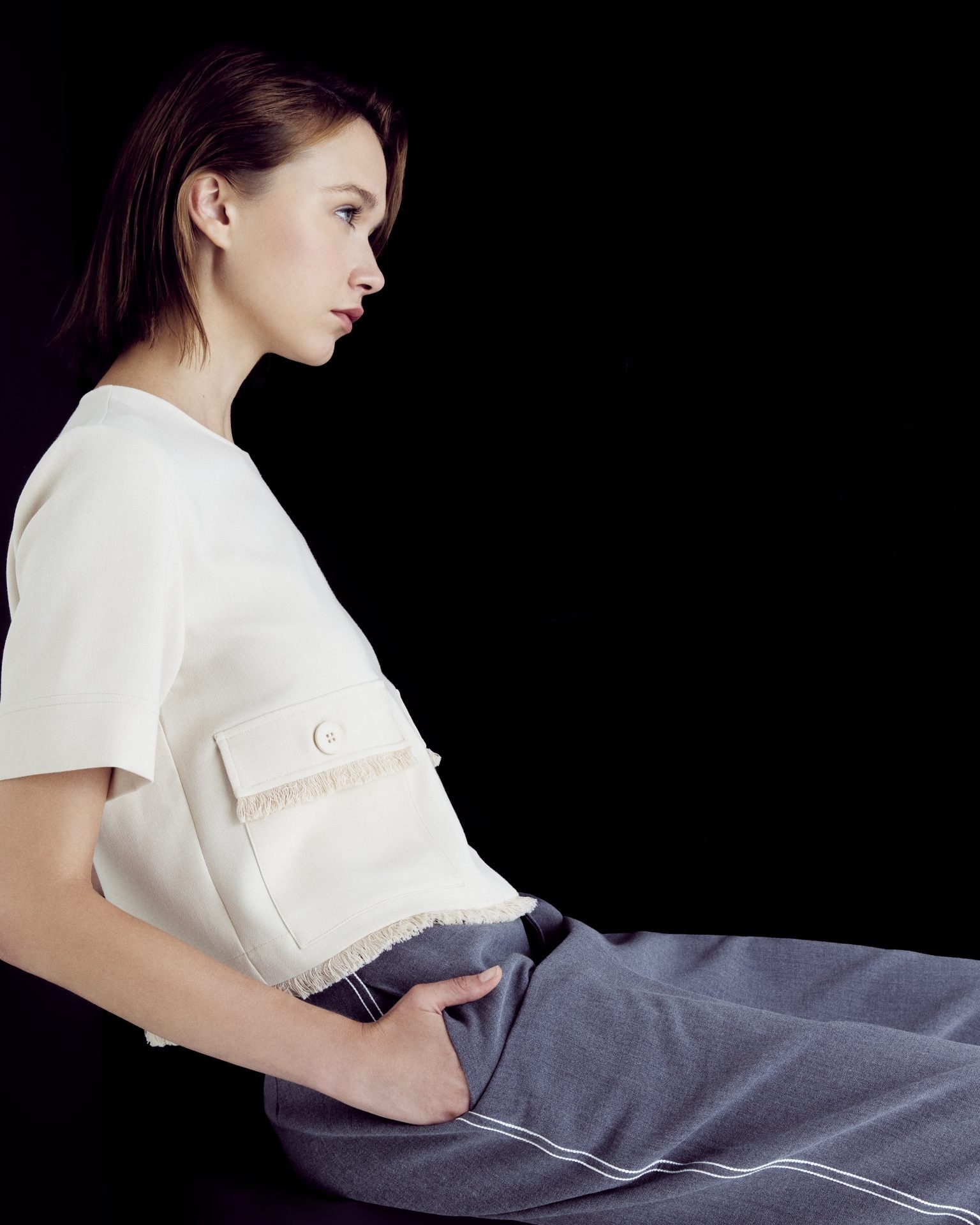 Contrast Lines Culottes