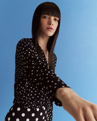 Twist Polka Dot Top