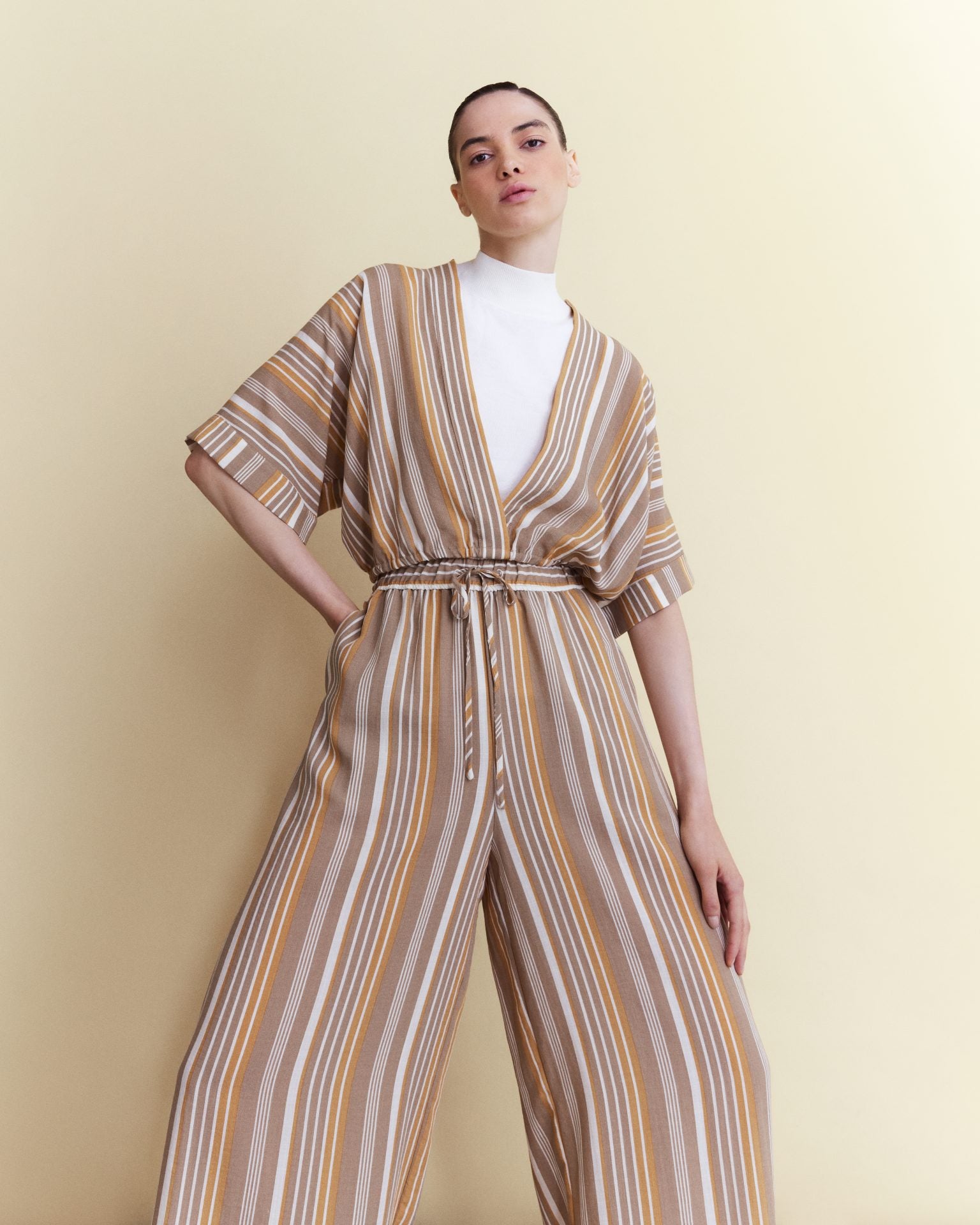 Stripes Wide Leg Culottes