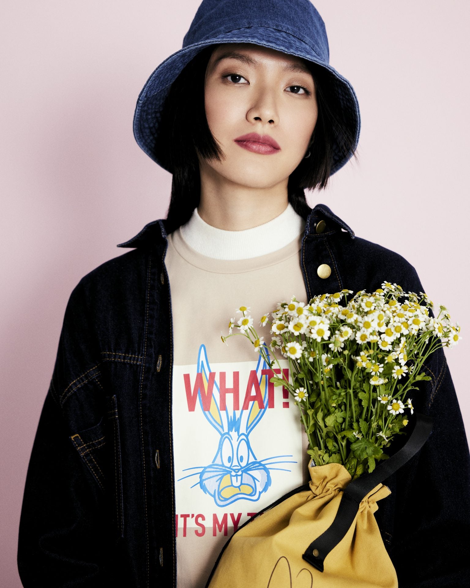 Oversized Colour Blocking Bugs Bunny Tee