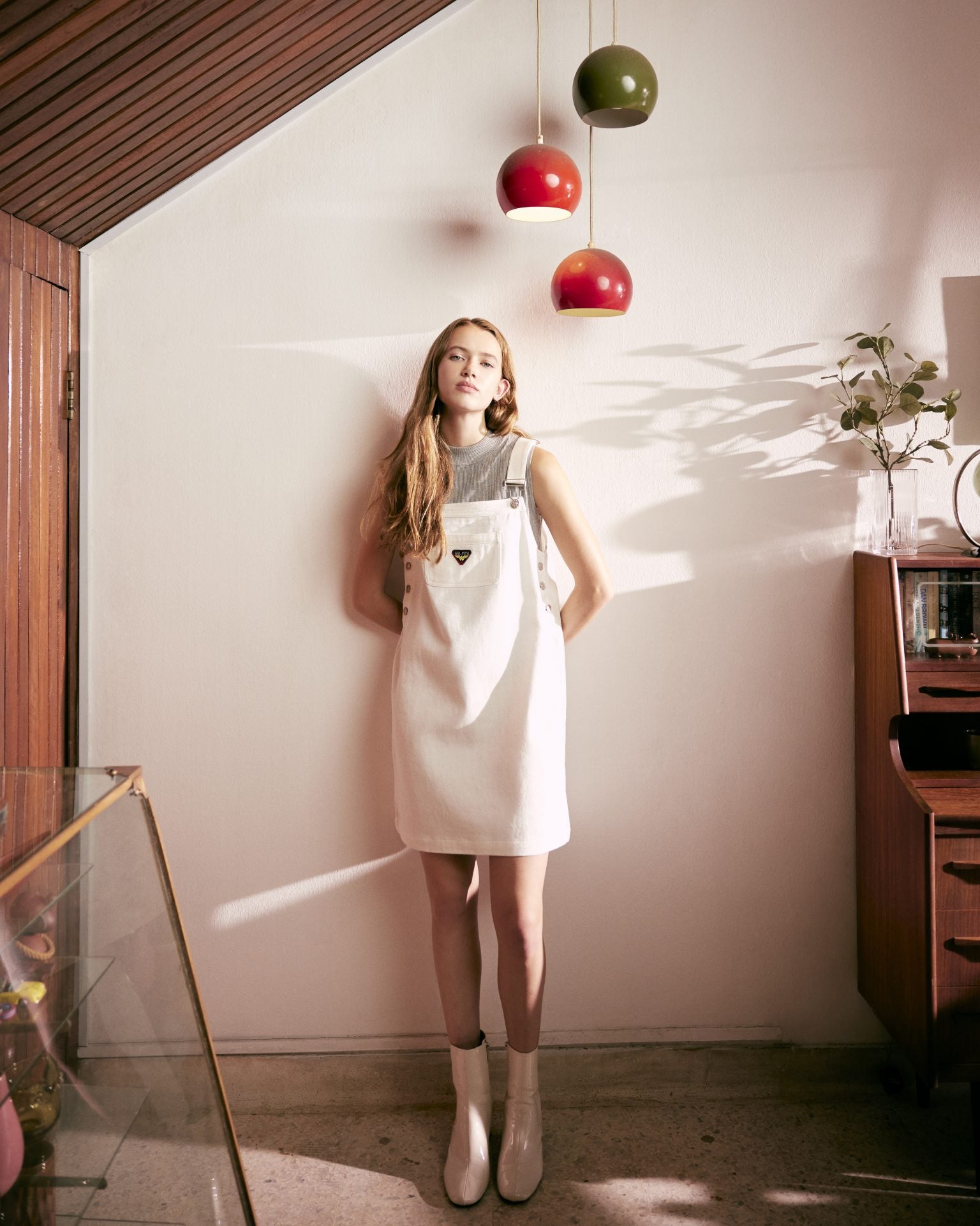 Straight Cut Dungaree Dress