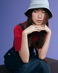 Straight Denim Dungaree Dress
