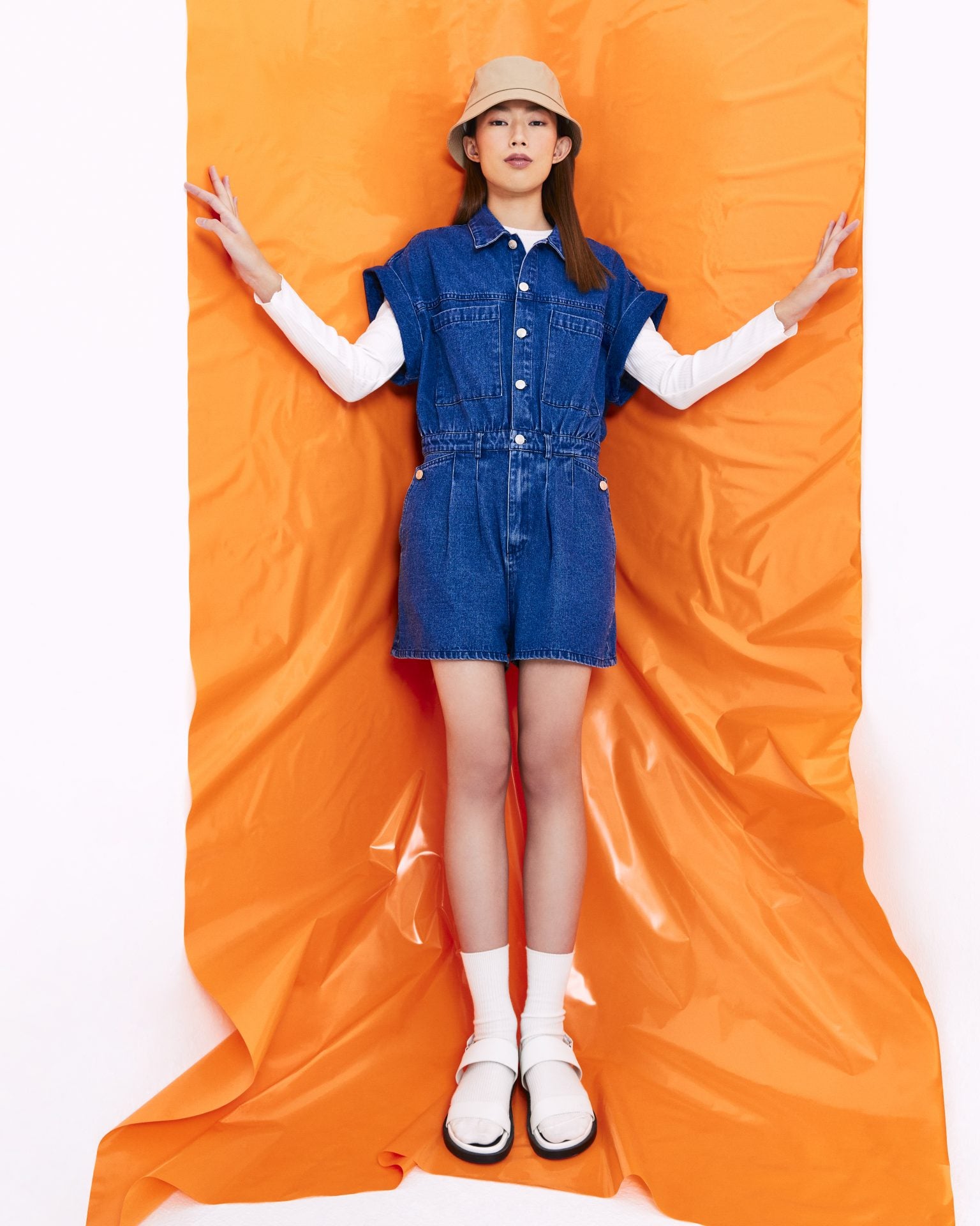 Collared Button Romper
