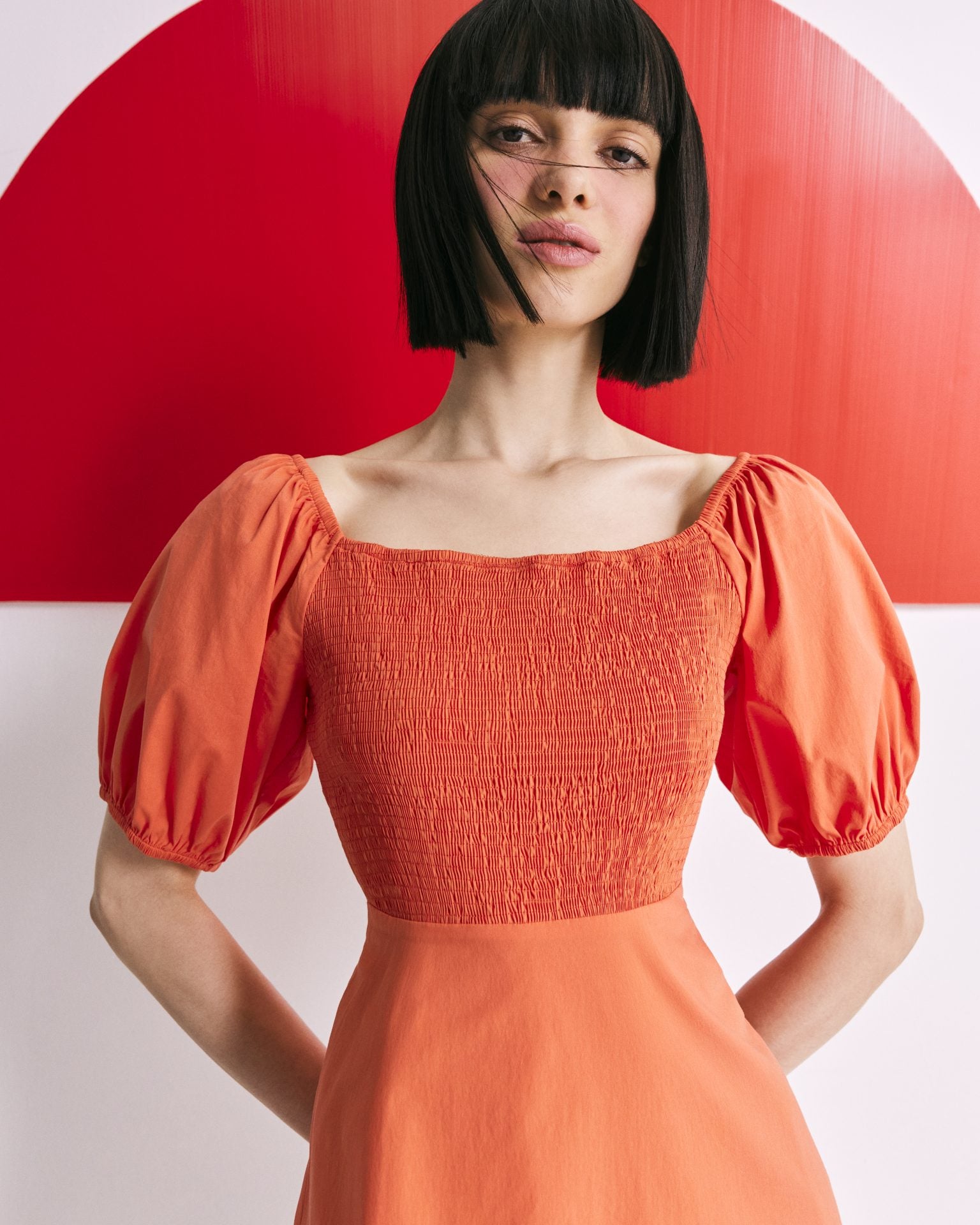 Puffy Smocked Dress