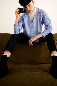 Elastic Gathered Detail Blouse